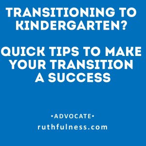 transistion to kindergarten